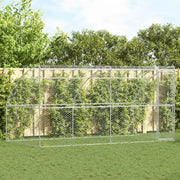 Cuccia per cani 2 pcs Argento 4 x 2 x 2 m Acciaio zincato