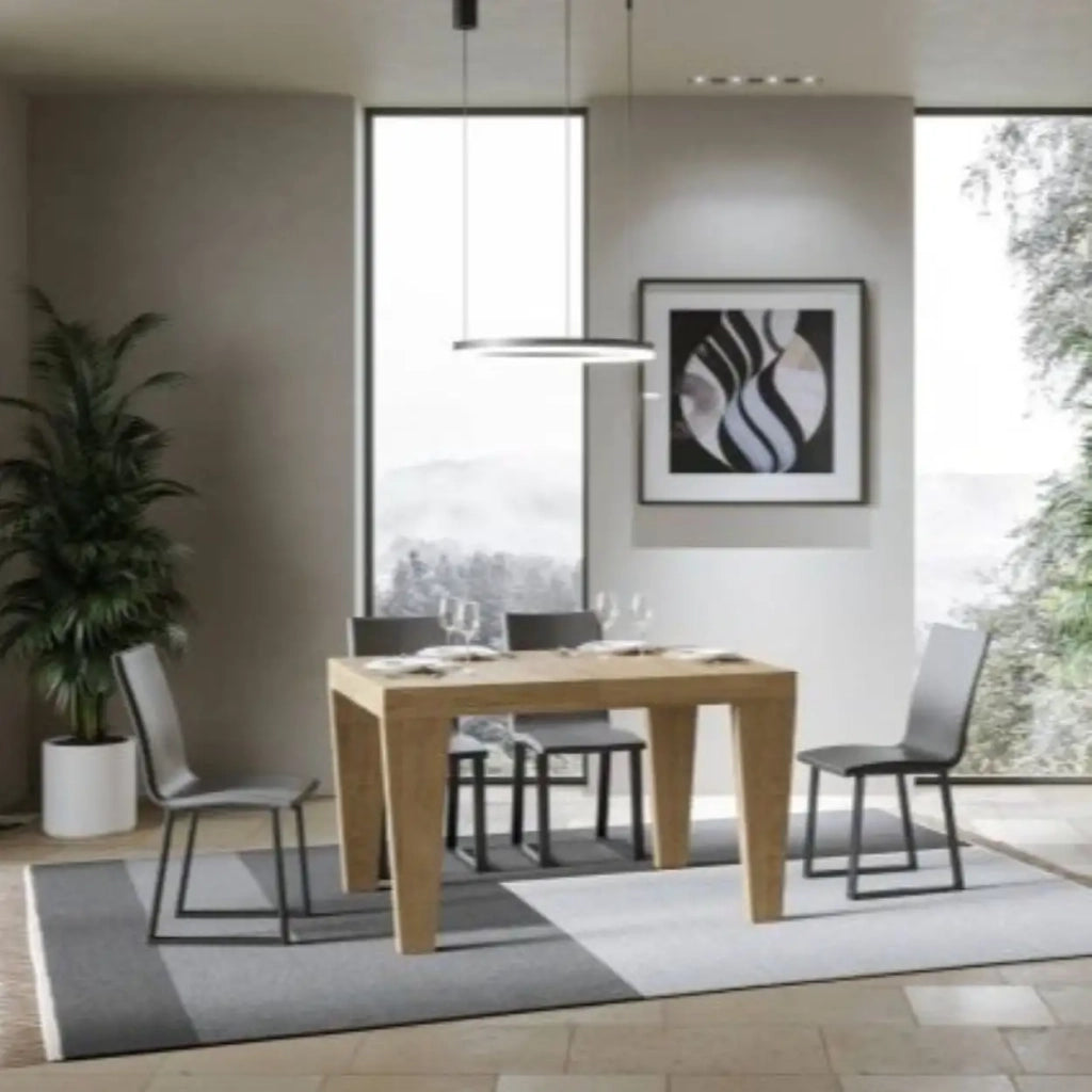 Tavolo allungabile 120/224x90 cm Spimbo colore quercia natura