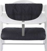 Panno di Supporto per Seggiolino per Bambini - Deluxe - Facile da Attaccare e da Pulire - Nero Grigio - Comodo e Stilistico - 2 Pezzi