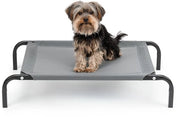 Letto per cani elevabile fino a 30 kg, 75x47 cm grigio