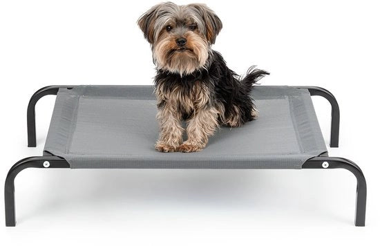 Letto per cani elevabile fino a 30 kg, 75x47 cm grigio