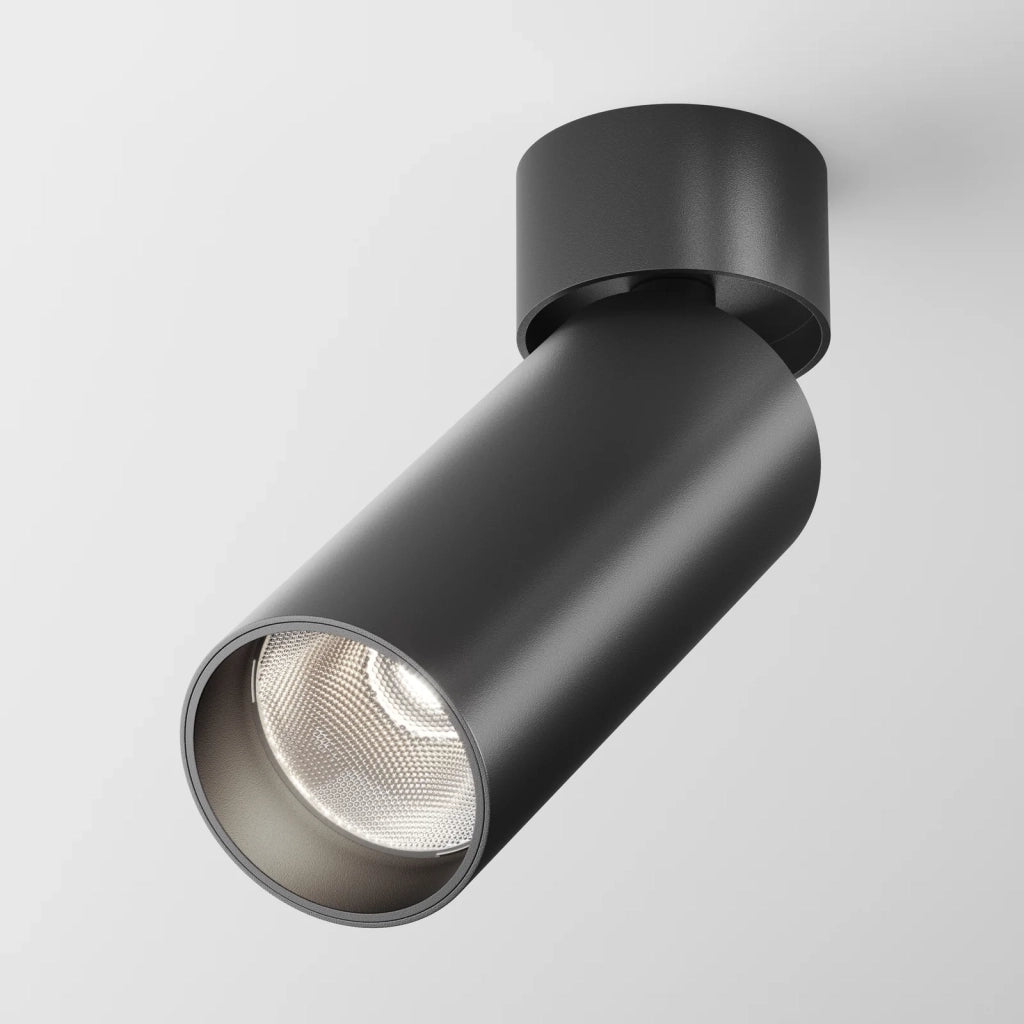 Maytoni Lampada da soffitto moderna FOCUS LED 1 luce LED integrato nero metallo