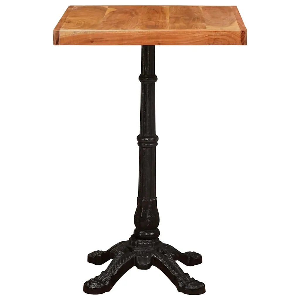 vidaXL Tavolo bistrot Marrone 50 x 50 x 76 cm legno massello di acacia
