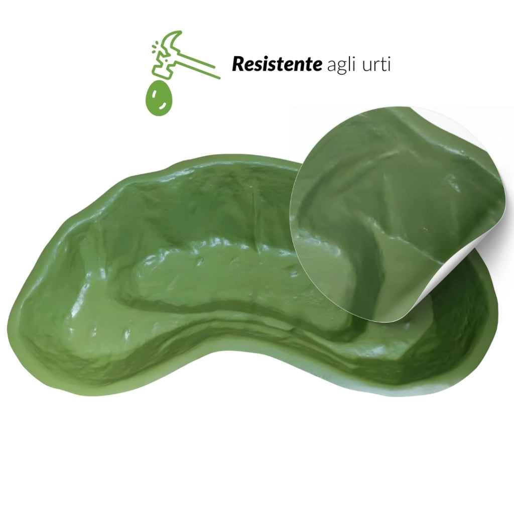 Laghetto da giardino nemi da litri 270 dimensioni 185x115xh36 cm