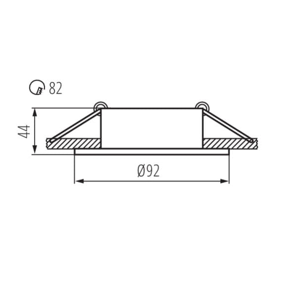 Kanlux IVRI faretto incasso bianco tondo GU10 26736