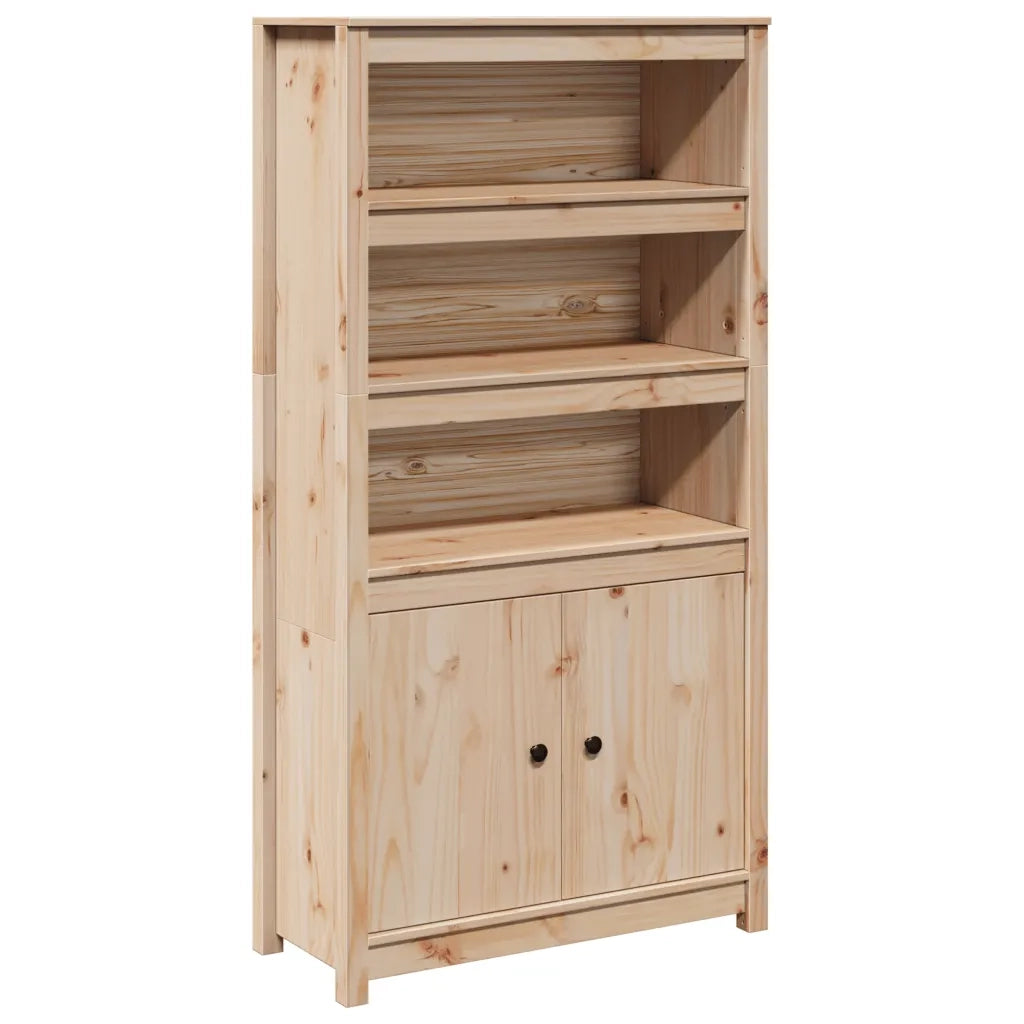 Credenza-Buffet-Armadio da cucina 80x35x154 cm in Legno Massello di Pino