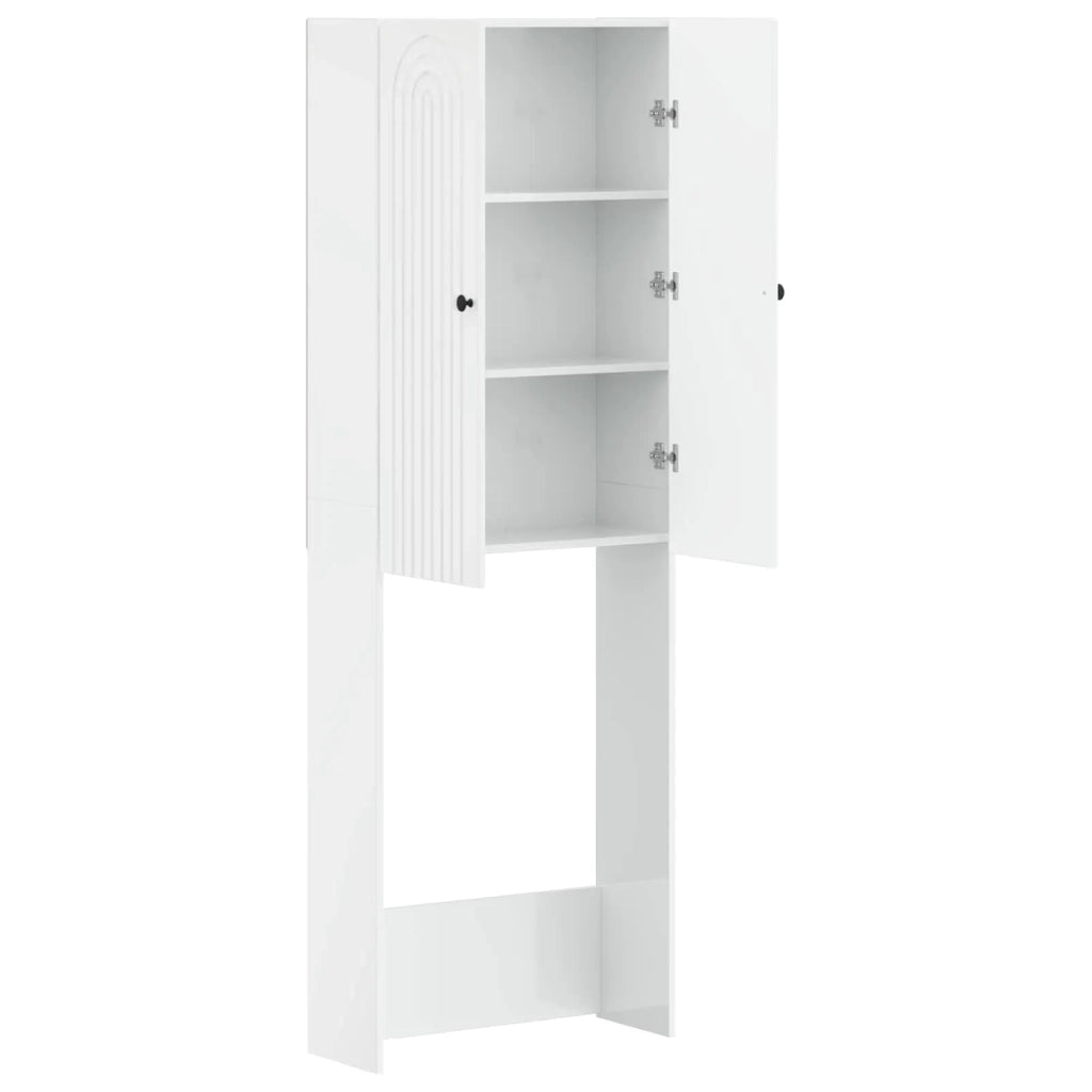 Mobile Bagno ALKMAAR Bianco Lucido 66 x 25,5 x 190 cm 896259