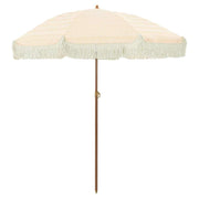 Ombrellone da spiaggia moderno leggero e inclinabile 160 x 160 x 196 cm in poliestere giallo 02_0058870