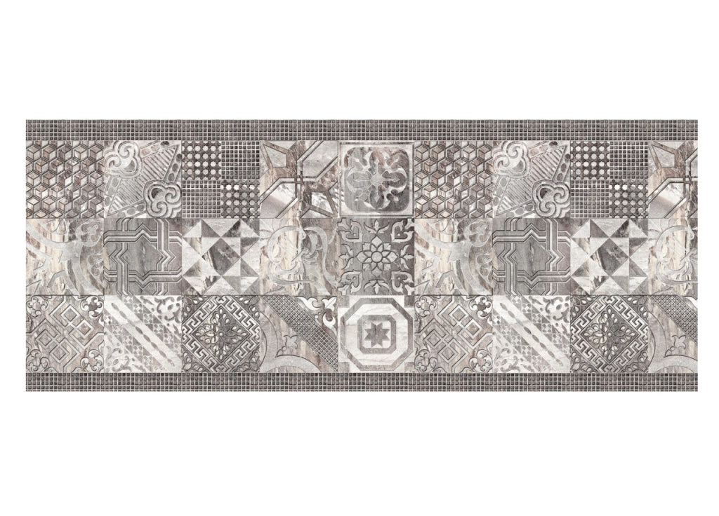 Tappeto Passatoia Cucina Antiscivolo Con Stampa Digitale Dis. Atelier Grigio 485 - 50x115 - Grigio