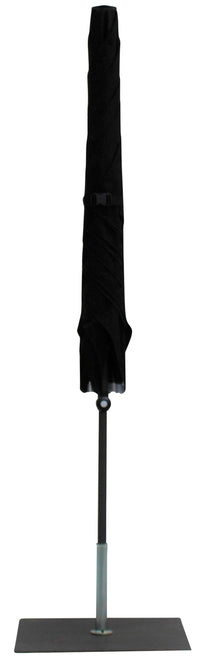 Ombrellone da Giardino 2x2 m Palo Ø38 mm in Alluminio Tessuto Olefin Trend Nero