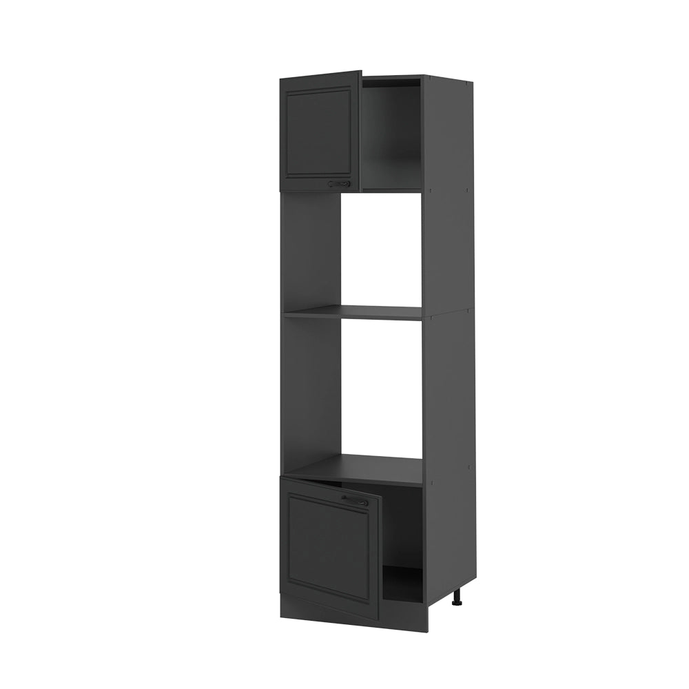 Vicco Set mobili bagno Antracite casa di campagna 60 cm