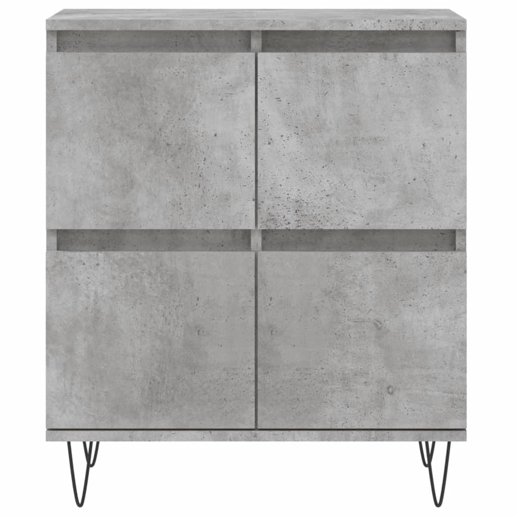 Buffet credenza cassettiera armadio mobile contenitore organizer per cucina soggiorno salotto 60 x 35 x 70 cm legno ingegnerizzato grigio 02_0031985