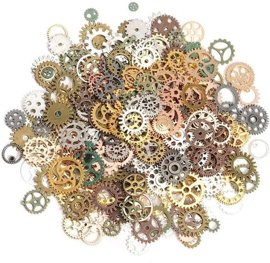 Tondini metallici in diverse colori di lega, 100 gram per progetti di steampunk vintage, creazioni di accessori e modellismo, ideali per oggetti di fai da te