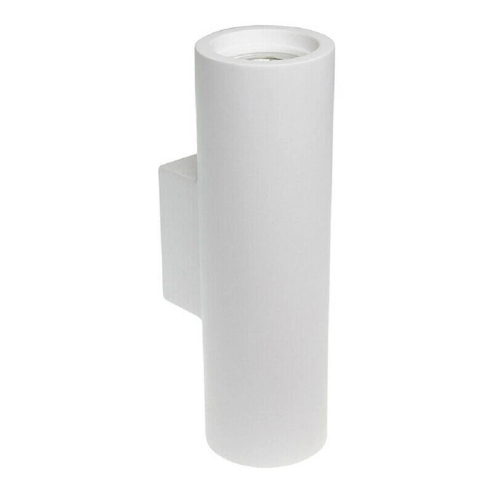 Trade Shop - Applique Parete Doppia Emissione Up Down Gesso Verniciabile Cilindro Gu10 Gs-e50 -