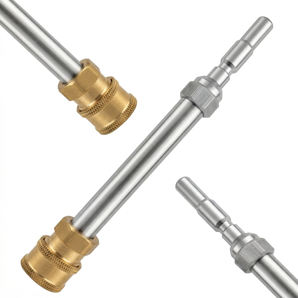 Lancia di Ricambio compatibile con Idropulitrice Kränzle K 1050 P/TS/TST, XA15, XA17 – Acciaio Inox, 1/4" QC, 4000 PSI