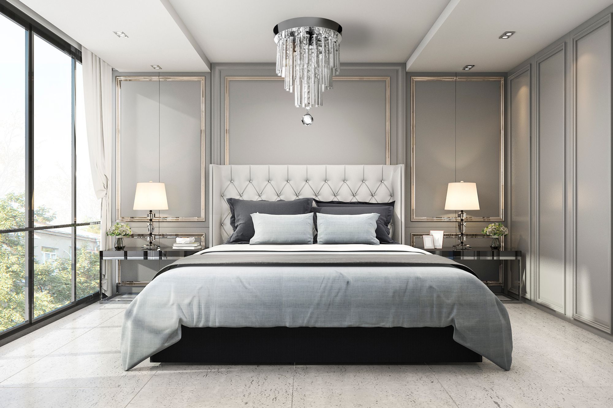 Lampada Cristallo Plafone APP787-3C