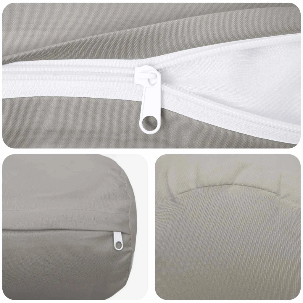 Federa 6 pcs HEERLEN Grigio Ø 15 x 40 cm Poliestere 923326