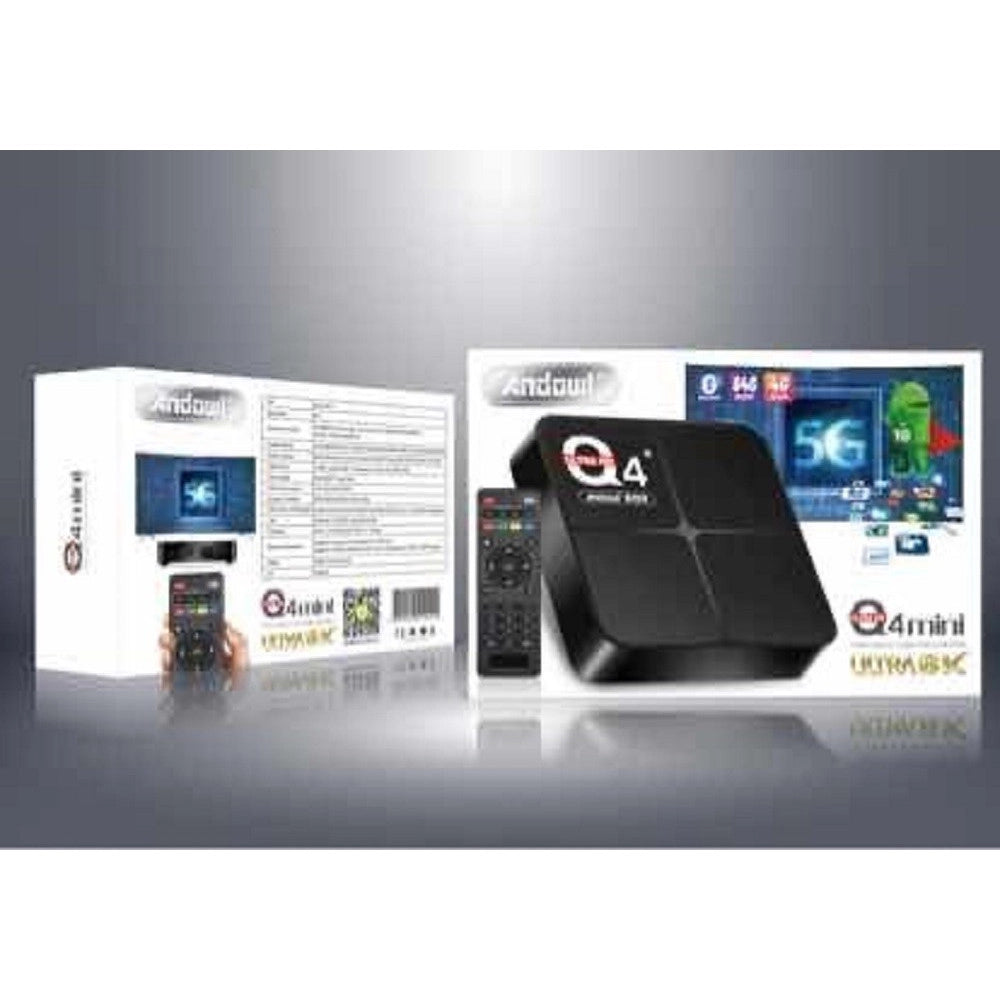Trade Shop - Smart Tv Box 4 Gb Ram + 64 Gb Q4 Mini Mini Pc Android 10 Ultra 6k Telecomando -