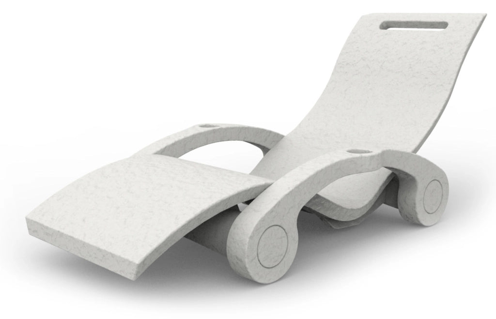Lettino Chaise Longue Galleggiante da Esterno Giardino Arkema Serendipity Bianco