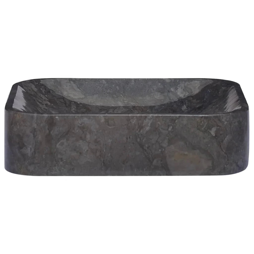 Lavabo da bagno lavabo da appoggio per WC lavabo da bagno lavabo da bagno interno casa 40 x 40 cm marmo nero 02_0002825