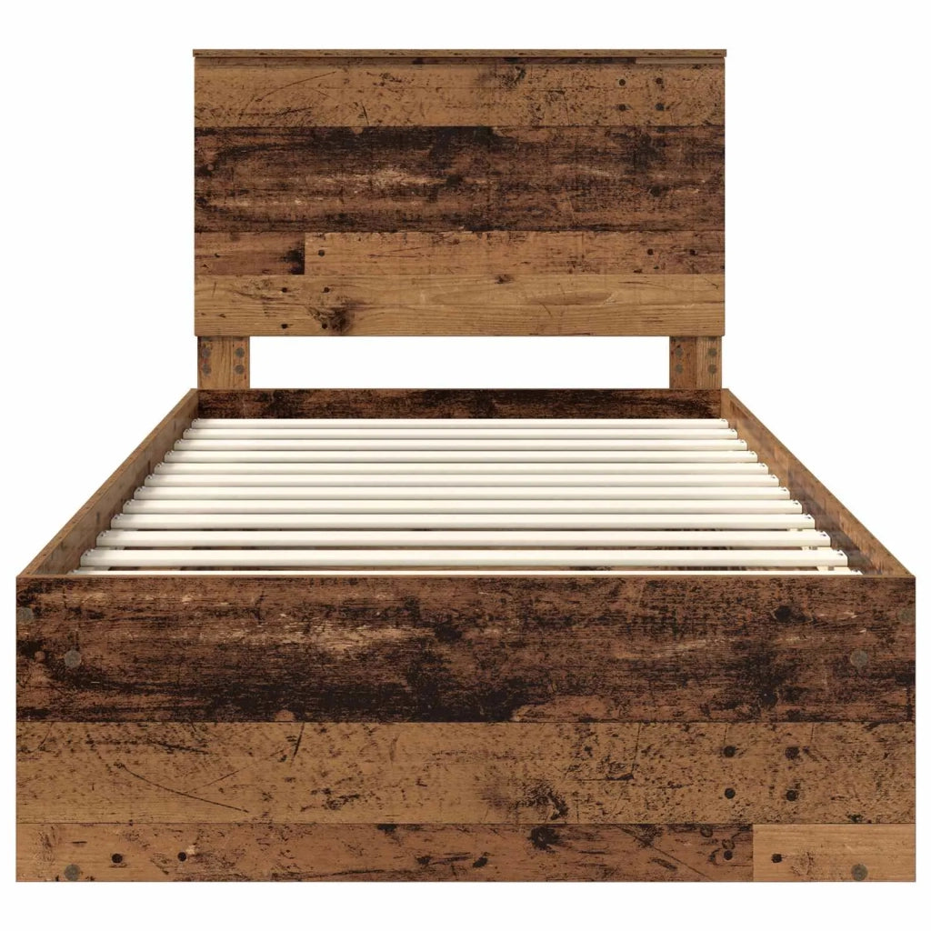 Struttura del letto Legno vecchio 100 x 200 cm Pino massello 3411053