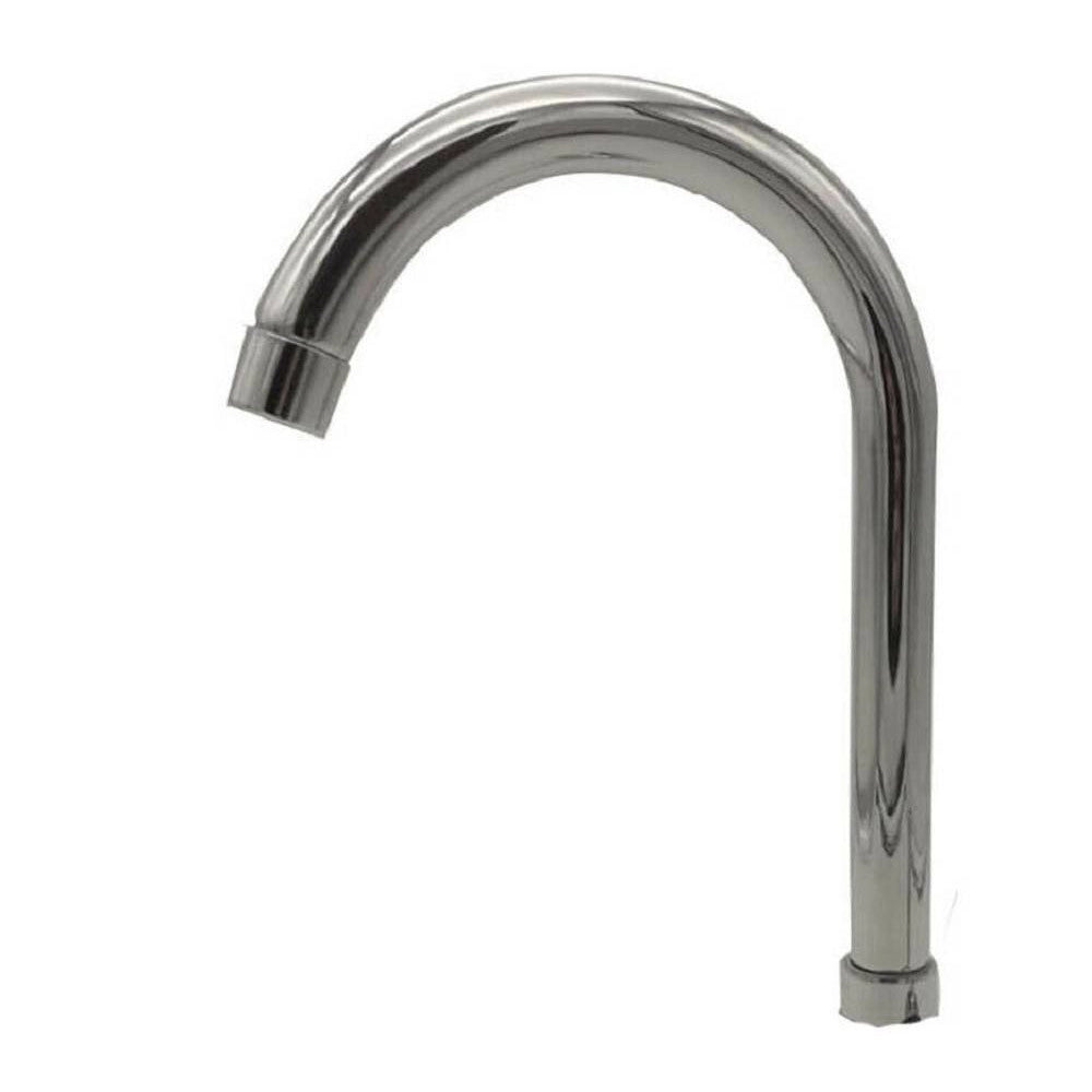 Trade Shop - Canna Di Ricambio Miscelatore Rubinetto Cucina Lavello Canna Alta Cromato 30cm -