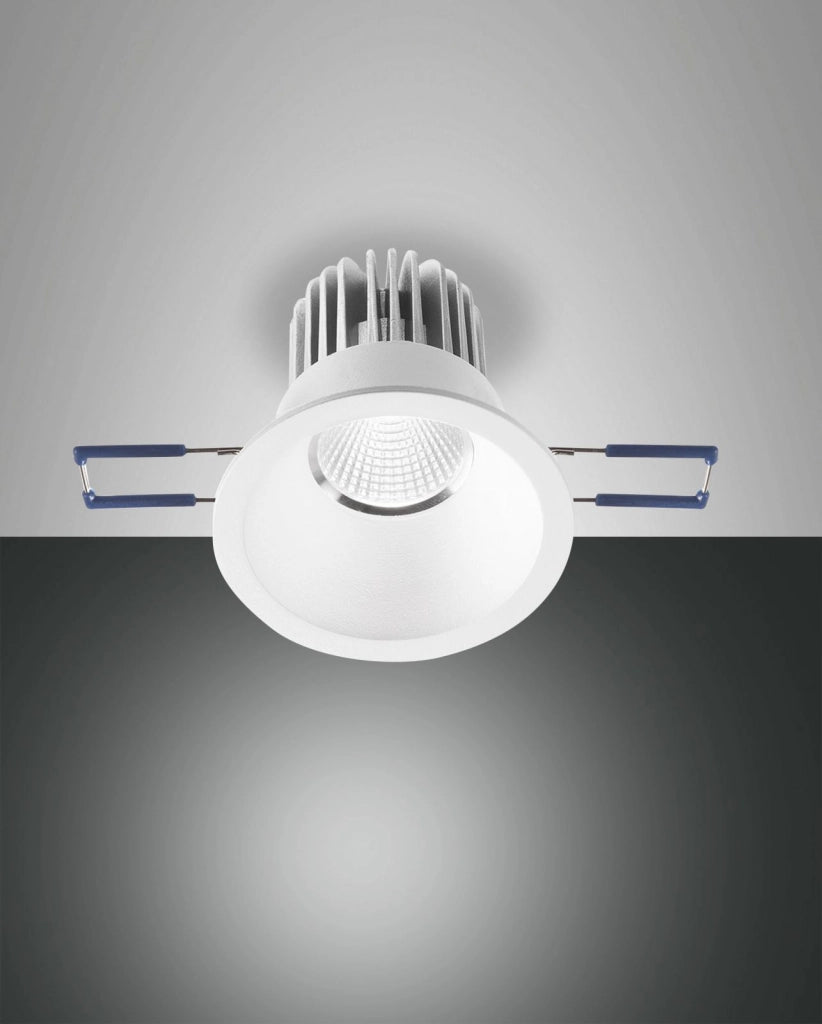 SIGMA SYSTEM INCASSO CORNICE TONDO ARRETRATO FISSO A LED  7W 3000K 800LM IP40