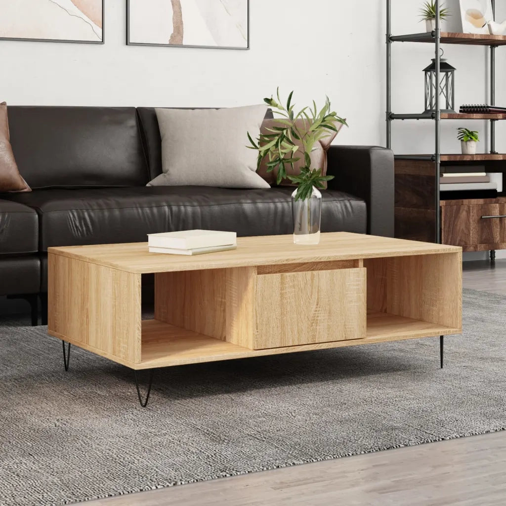 Tavolino da salotto | Tavolino da caff¨¨ | Tavolino da Soggiorno Rovere Sonoma 104x60x35cm Legno Multistrato