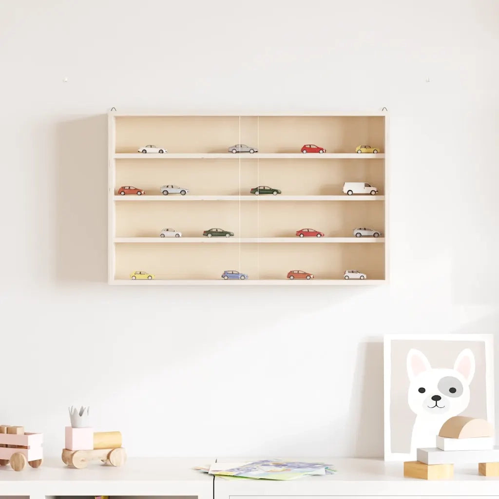 Vetrina da collezione in legno con ante 60x8,5x37cm 4017386