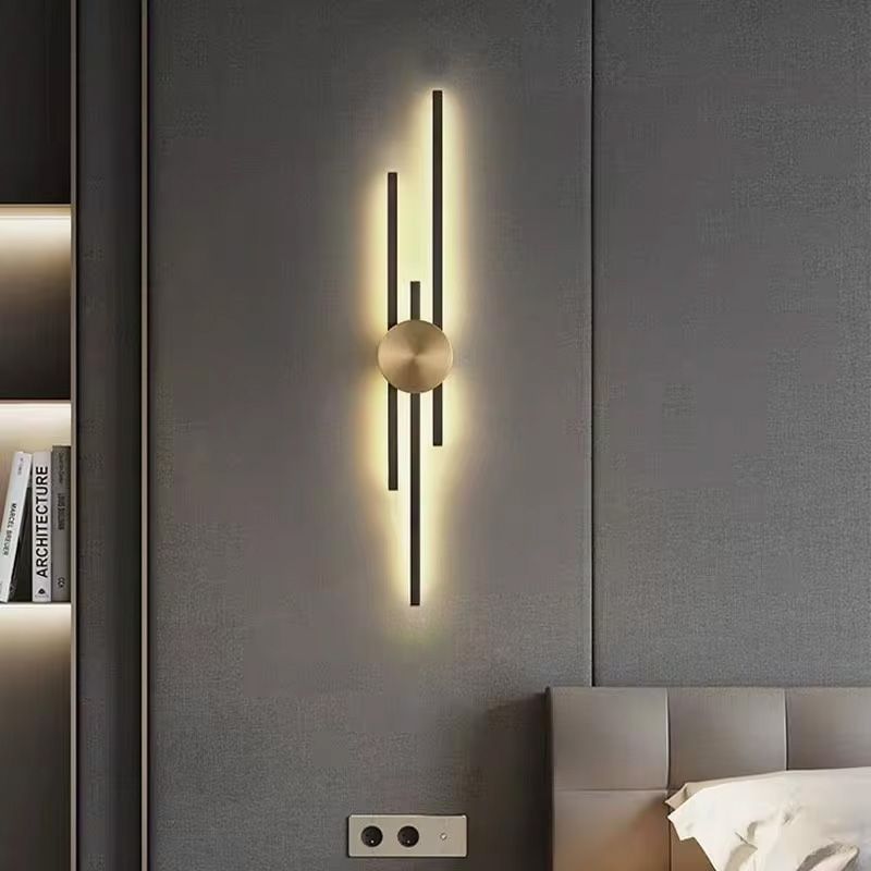 Lampada Da Parete Led App1437-w Black Gold