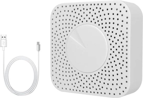 Monitor di Qualità dell'Aria 6 in 1 con WiFi, PM2.5, Formaldeide, TVOC, Temperatura e Umidità