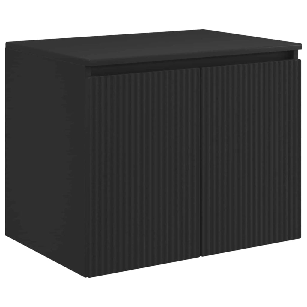 Set di mobili per il bagno Nero Legno ingegnerizzato 3404321