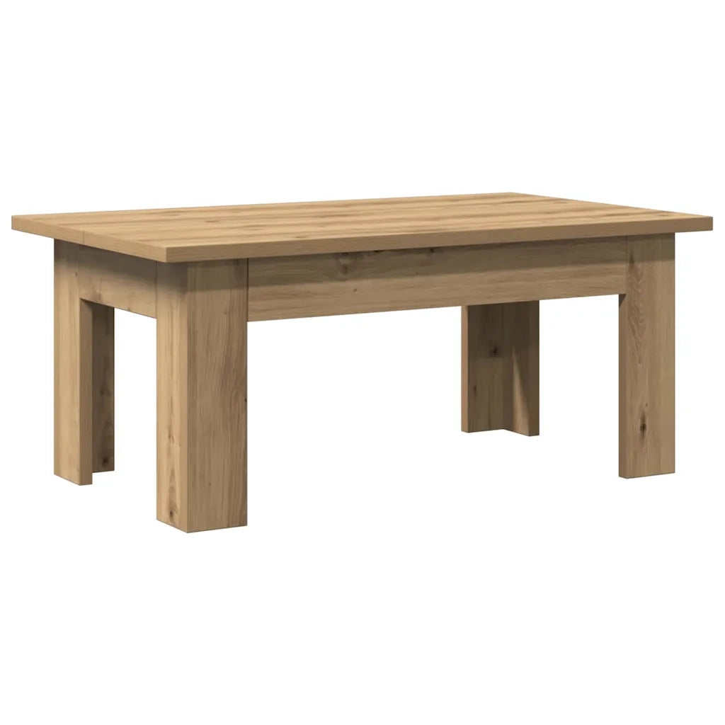 Tavolino da Salotto Artigianale 100x60x42 cm Legno Multistrato 855959