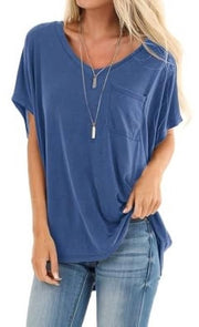 T-shirt estivo per donne - Blu - XXL - Leggero - Comodo