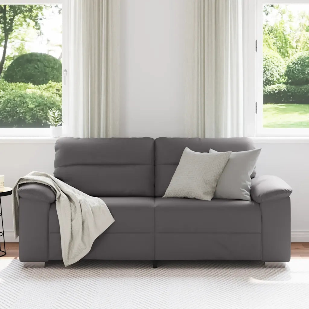 Divano a 2 posti Grigio in Similpelle 180x81x84 cm 4105340