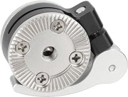 Adattatore rozetta premiale con vite M6 (argentato) - Facile da montare - Accessorio per fotocamere