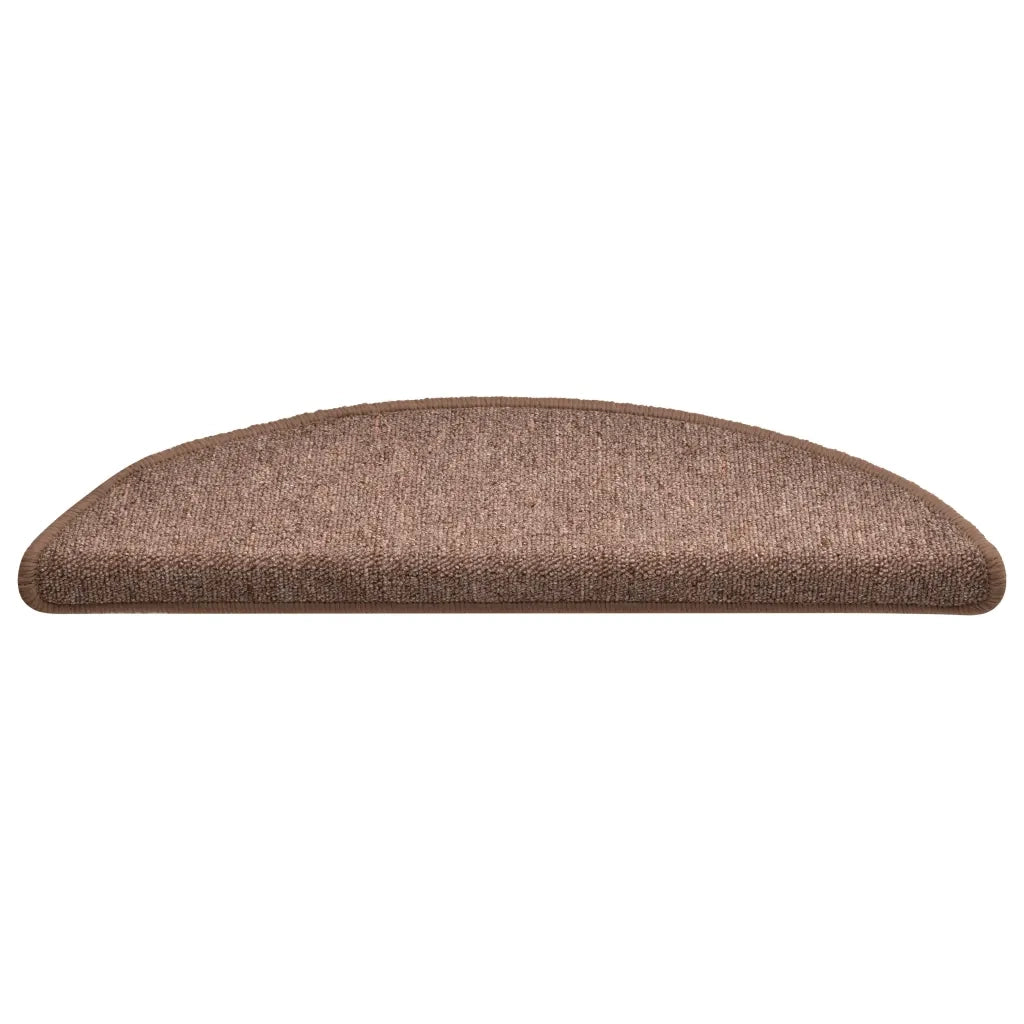 Tappetini per Scale 15 pz | Gradini per Scale Marroni 56x17x3 cm