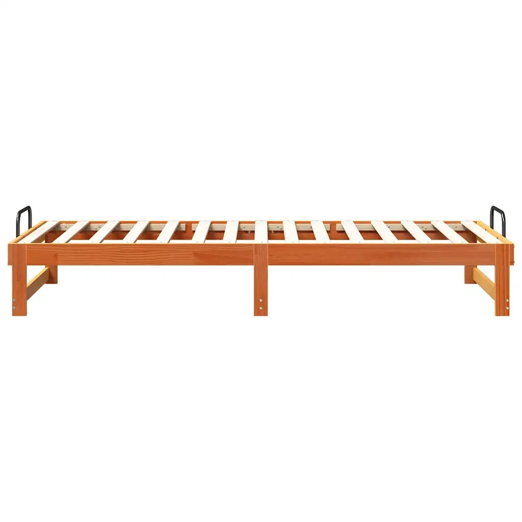 Struttura del letto-Giroletto Marrone 80 x 200 cm Pino massello 498828