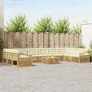Set divani Legno di Acacia Massello 3391290