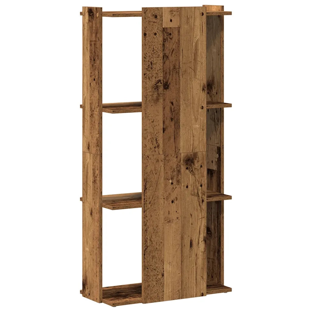 Libreria a 3 Ripiani Legno Vecchio 60x30x120 cm in Truciolato 860272