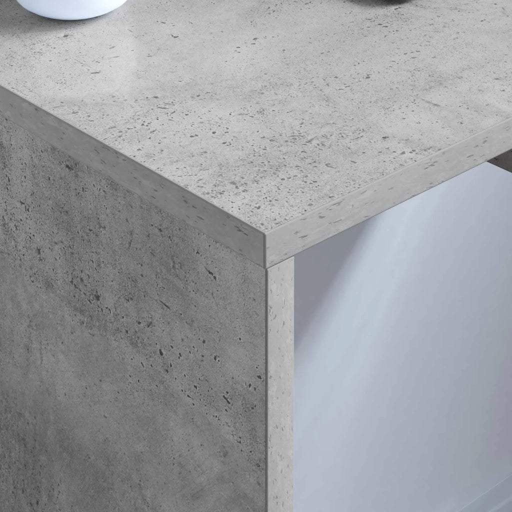 Scrivania a parete Grigio cemento 60 x 45 x 30 cm