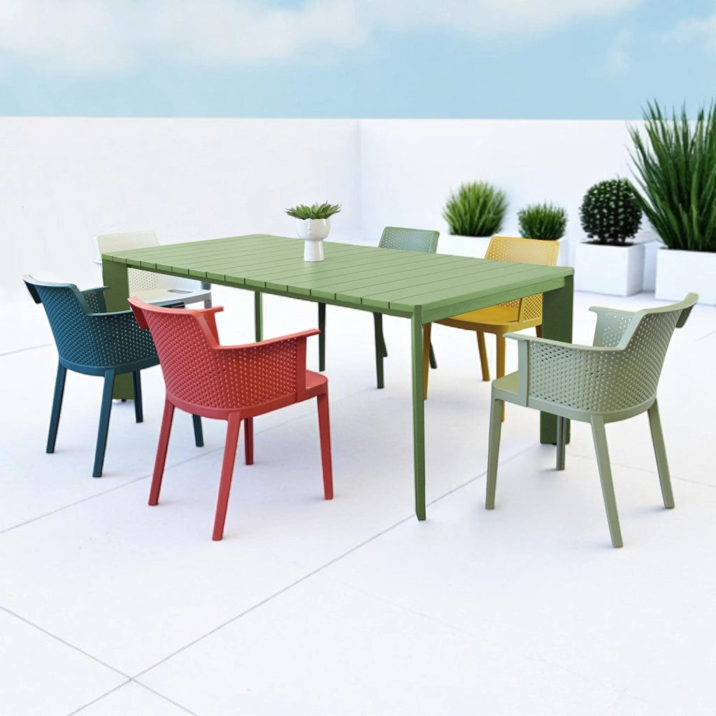 Tavolo da giardino in alluminio 200x100 cm - DONNY