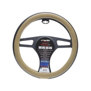 Simoni Racing copriruota per volante Trophy 6 CVT-6GR, eco-pelle, diametro 37-39 cm, crema e grigio