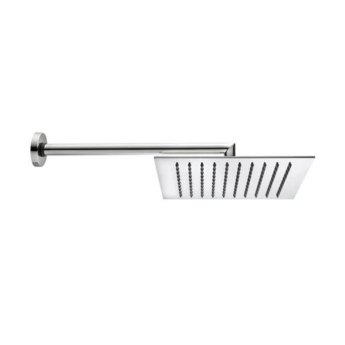 BRACCIO DOCCIA TETIS CON SOFFIONE QUADRO- Cromo - cm 30x30- BOSSI- pezzi 1