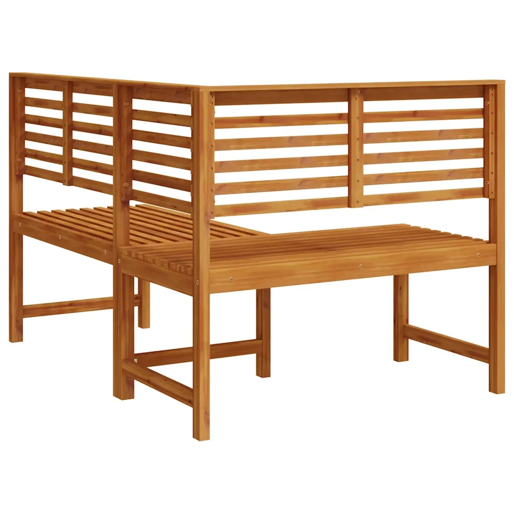 Panca da Giardino ad Angolo 140 cm Legno Massello Acacia 312422
