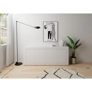 Madia moderna 4 ante 200x40x83,5 cm Elios - Bianco Lucido