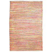 Tappeto Sienna 700 in Juta e Cotone Rosso