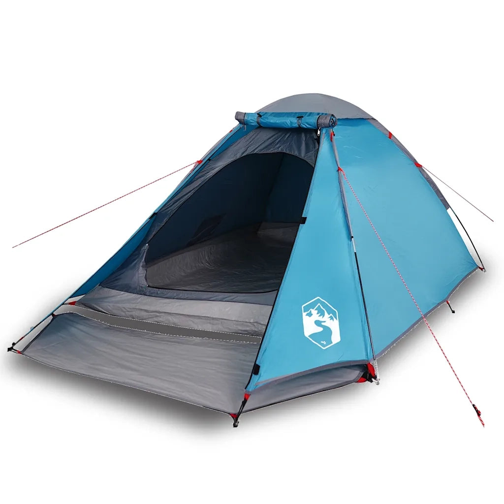 Tenda da Campeggio a Cupola per 4 Persone-Tenda per Escursionismo Blu Impermeabile 456354