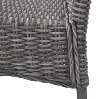 Sedie da Pranzo 6 pz Marroni in Rattan Kubu e Legno di Mango