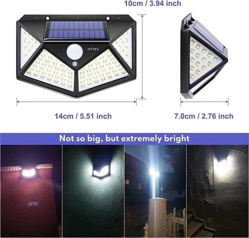 12 pezzi faretti a LED con pannello solare per esterno giardino garage CASA